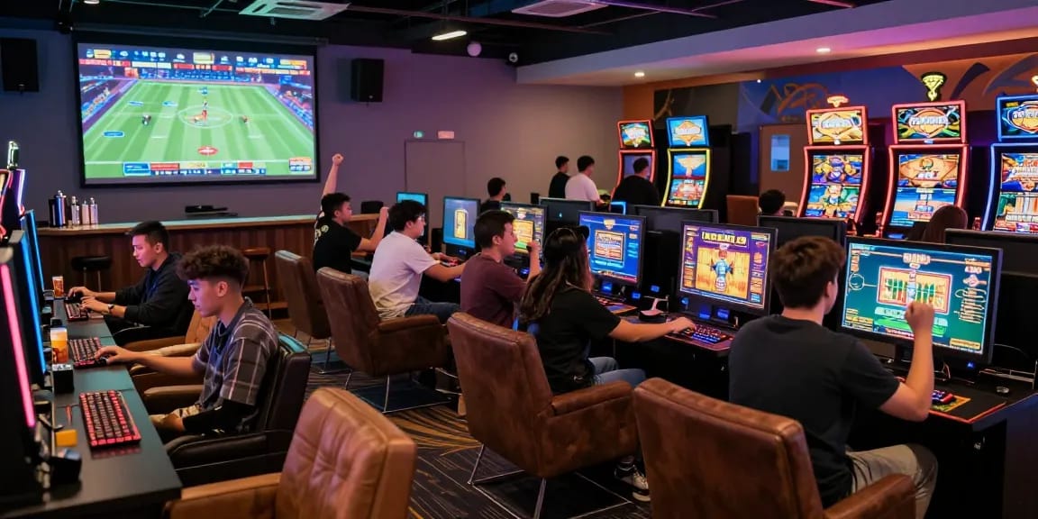 Dynamic gaming scene at https://79club.dev/ with players enjoying live casino and sports betting.