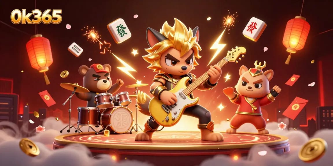 Experience the excitement of 0k365 with vibrant casino action and dynamic characters on stage.