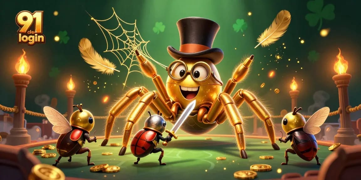 Experience seamless access with 91 club login at an exciting online casino, featuring vibrant characters and immersive details.