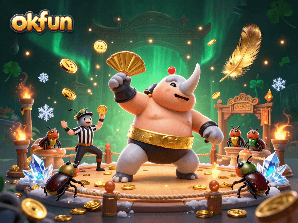 Experience thrilling gameplay at okfun with a vibrant scene of action-packed betting.