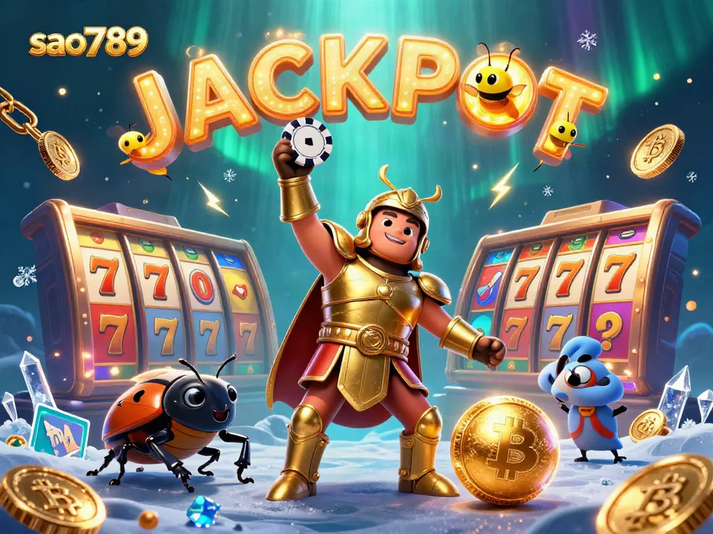 Experience the excitement of gambling with sao789's vibrant cartoon characters celebrating a big win
