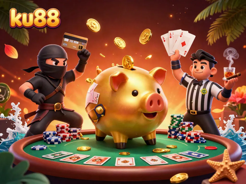 Experience thrilling gameplay at ku88 with a vibrant casino scene featuring engaging characters and dynamic elements.