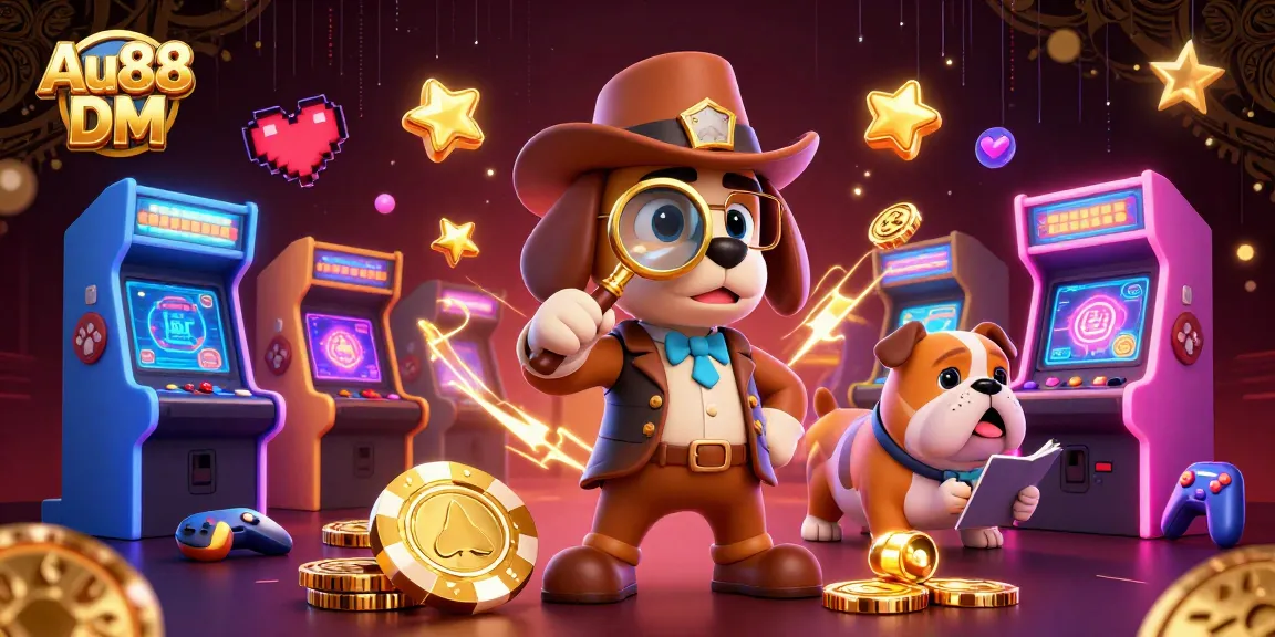 Engage with the exciting world of Au88 DM, where a dog detective uncovers poker clues among casino treasures.