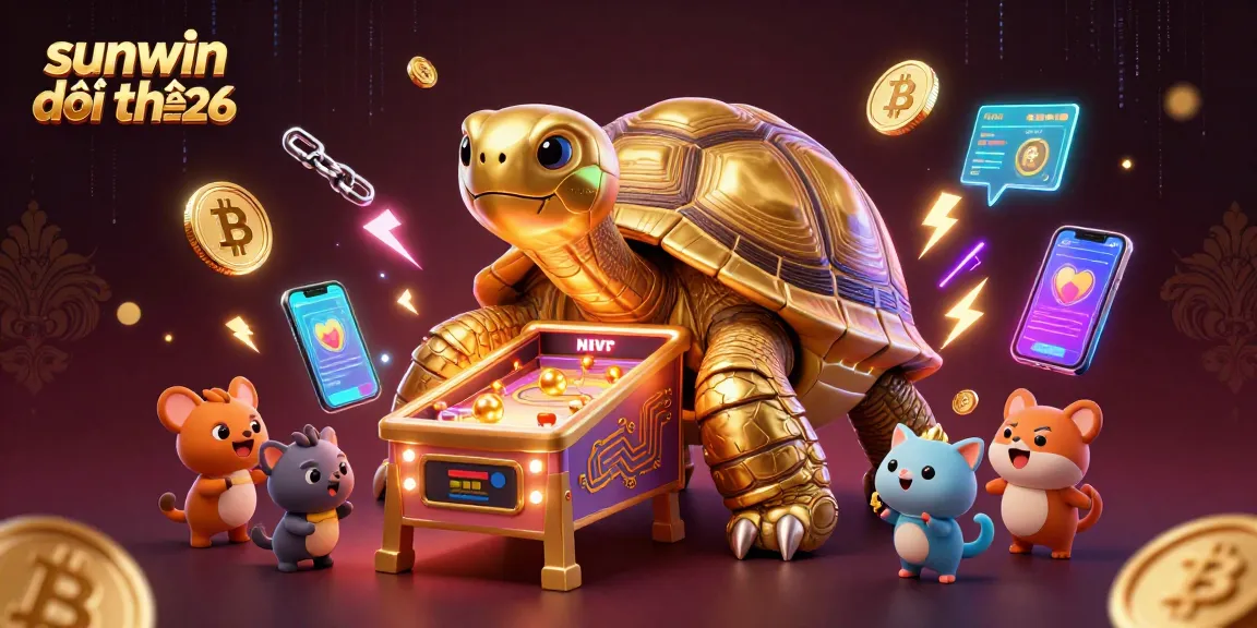 Experience thrilling gaming with sunwin đổi thưởng 2026 featuring vibrant characters and crypto elements in a dynamic scene.