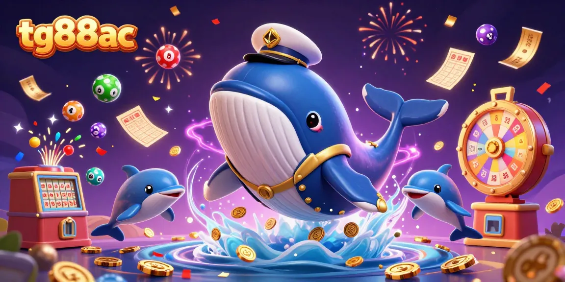 Experience exciting gaming at tg88ac with whales, playful dolphins, and lottery fun!