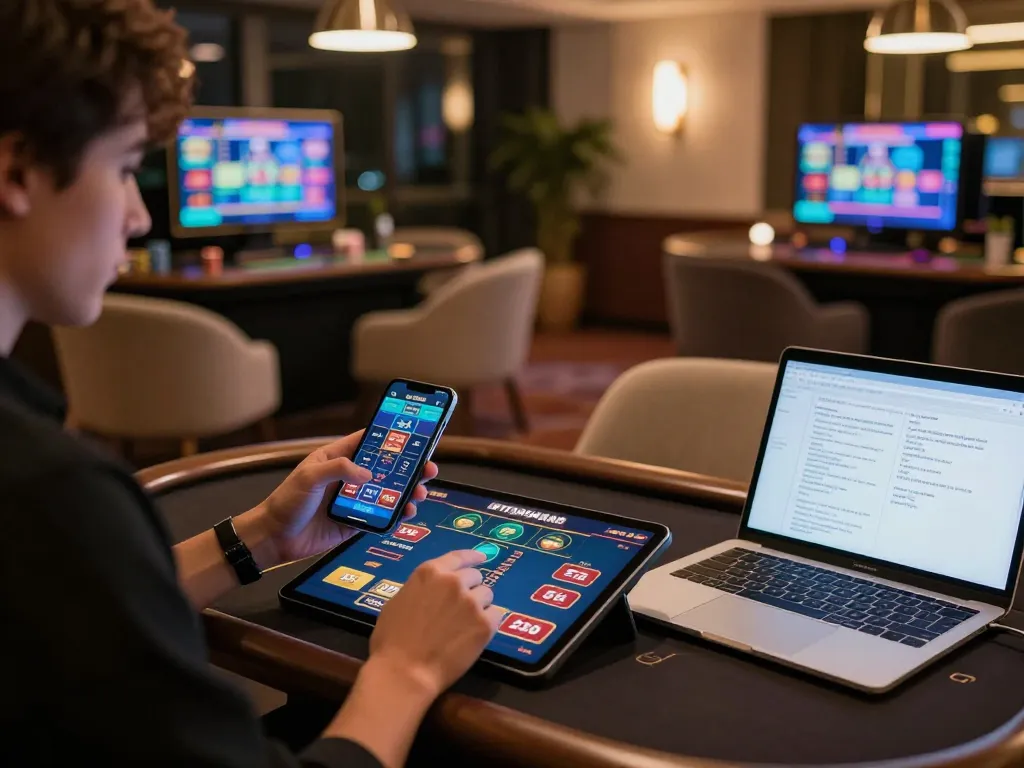Engage with vb88game through a vibrant online casino setup showcasing live dealer options and strategic gameplay.