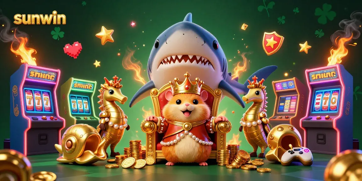 Experience sunwin's exciting casino games with a golden hamster king and dynamic gaming elements.