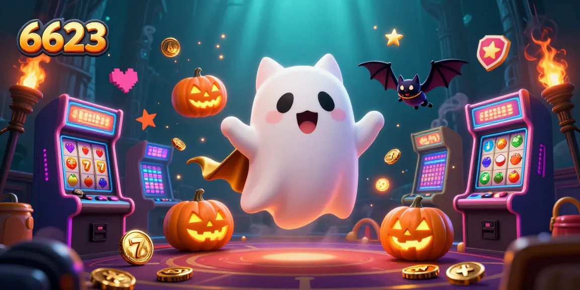 Engage with thrilling slots at 6623 featuring a friendly ghost cat and charming vampire bat.