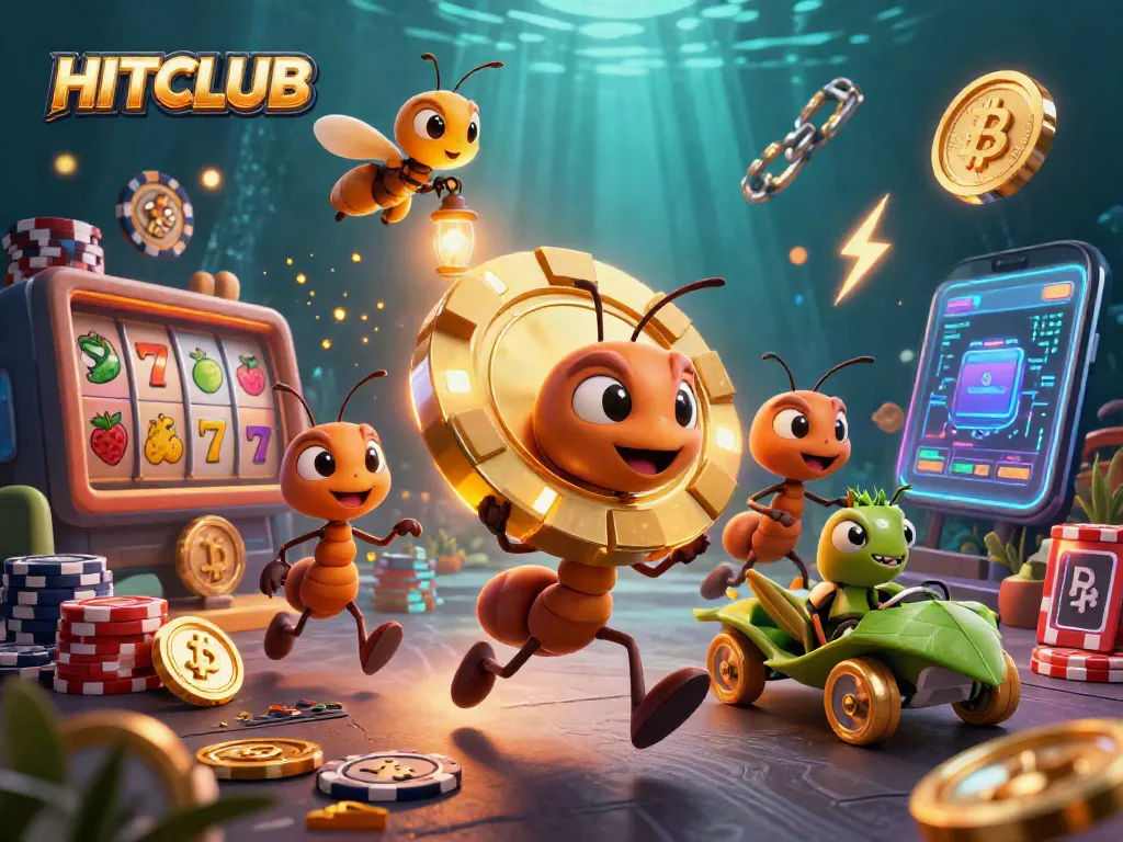 Engage in HITCLUB's thrilling casino adventure featuring lively characters and rich game elements.
