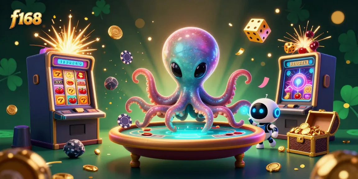 Experience the thrill of f168 with an epic slot explosion and futuristic casino elements.