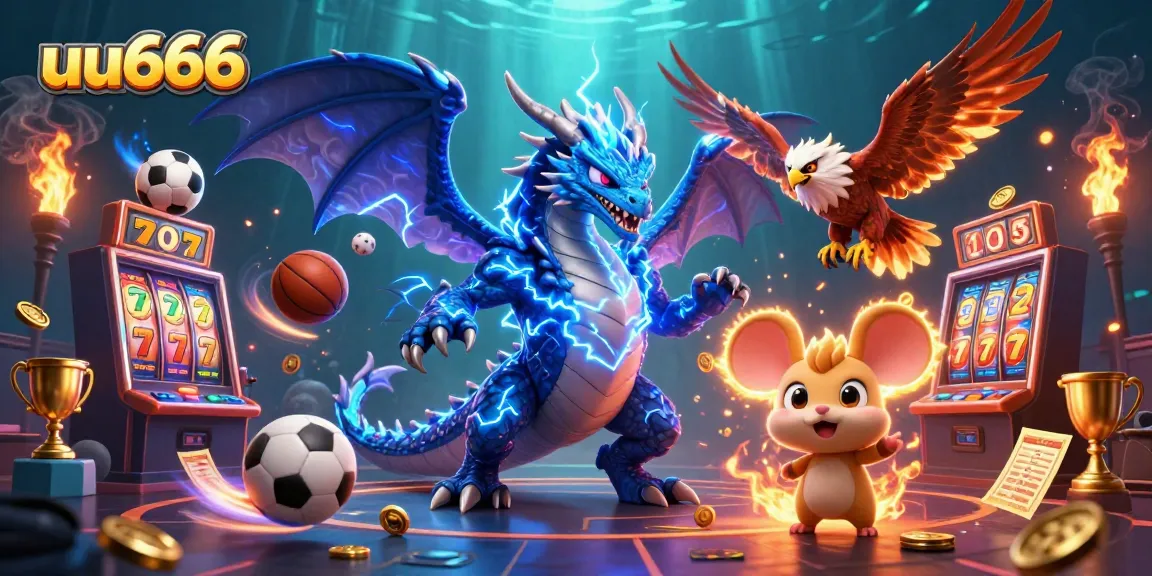 Experience the excitement of uu666 with a dynamic casino scene featuring stunning game elements.