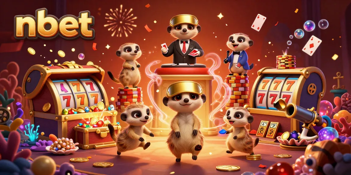 Experience the fun of nbet with meerkats in a vibrant casino atmosphere bursting with excitement.