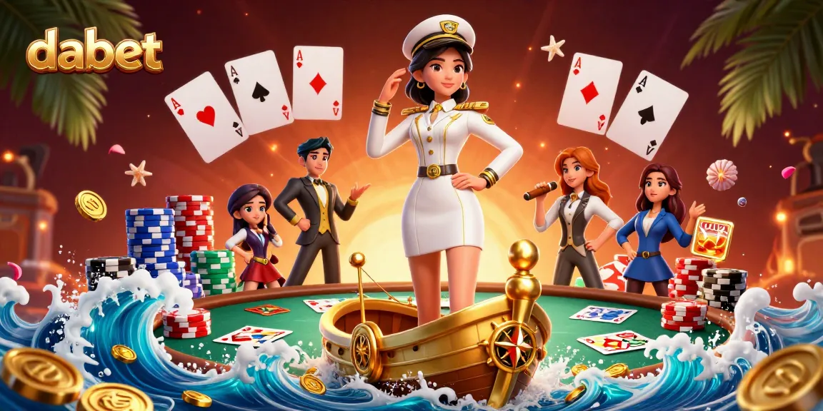 Dabet highlights intense poker action with vibrant 3D illustration depicting strategic gameplay and rich casino elements.