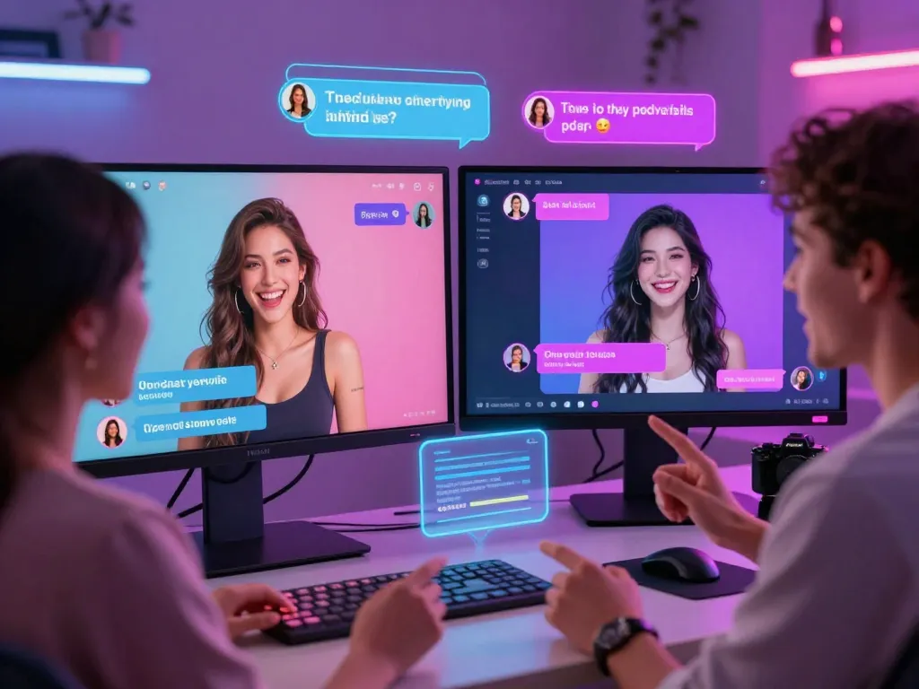 Exciting porn chat ai interface featuring engaging AI characters and immersive dialogue