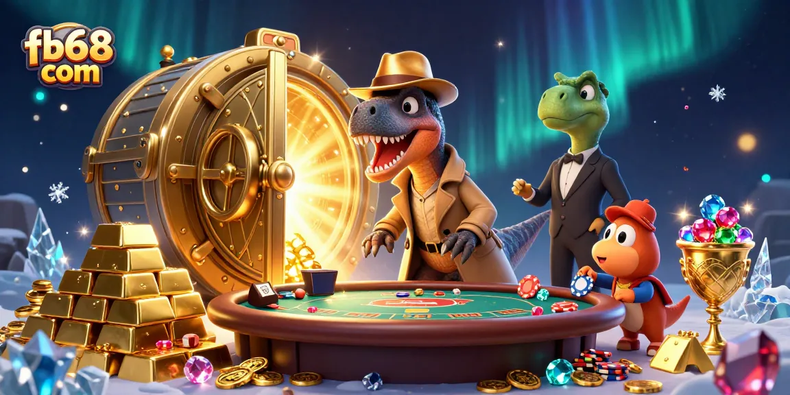 Experience thrilling blackjack action with fb68 com, featuring a velociraptor card counter, pit boss, and pickpocket.