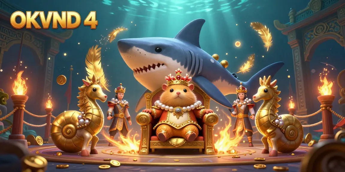 Join the adventure with OKVND 4, featuring a fierce golden hamster king reigniting the fun in the casino.