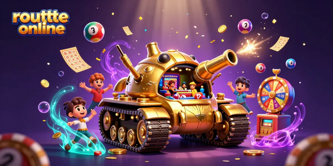 Engaging roulette online scene featuring a golden tank casino and vibrant gambling elements.