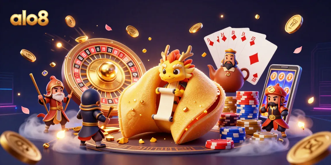 Experience the thrill of gambling at ALO8 with this captivating casino scene.