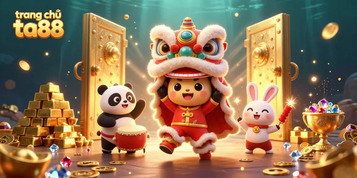 Engage in thrilling gameplay at trang chủ ta88 with vibrant 3D elements and festive characters.