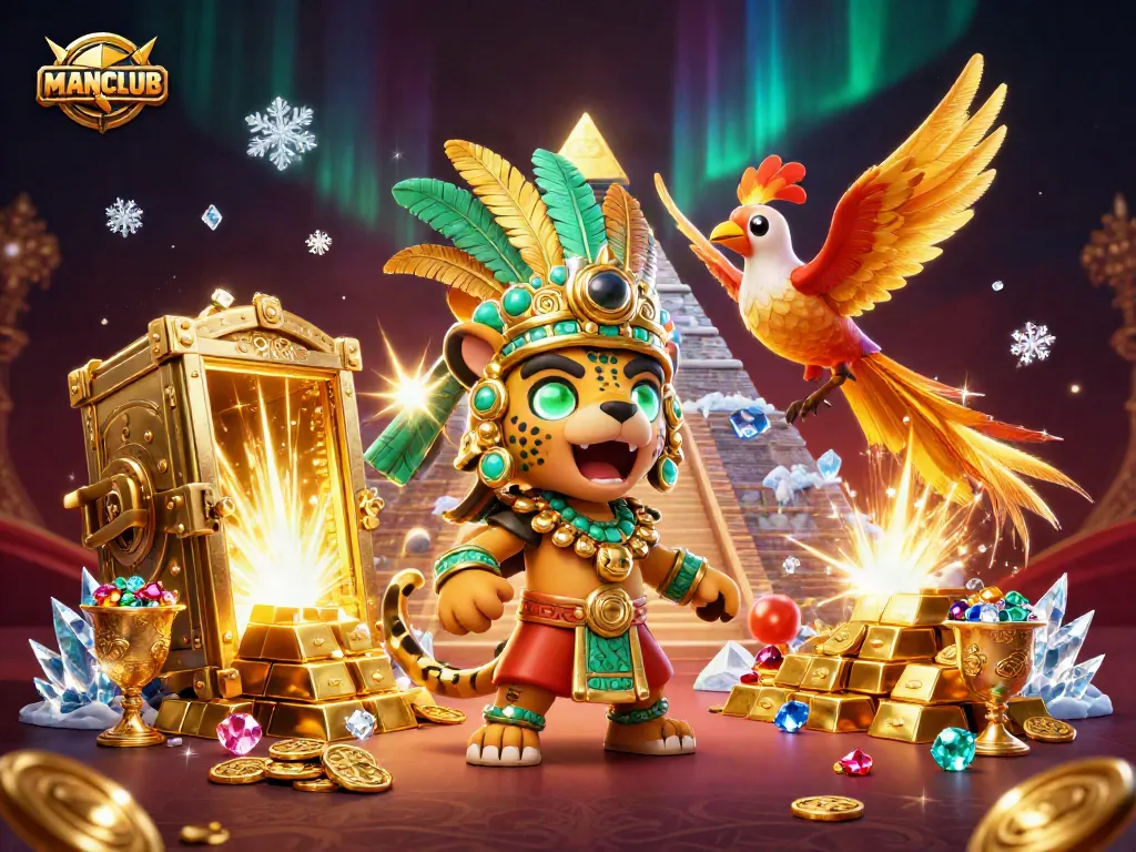 Spin the MANCLUB slots with exciting themes and treasures as gold bursts from every corner.