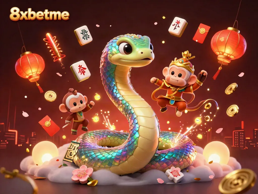 Engage with 8xbetme for an exhilarating online casino adventure featuring vibrant animations and colorful characters.