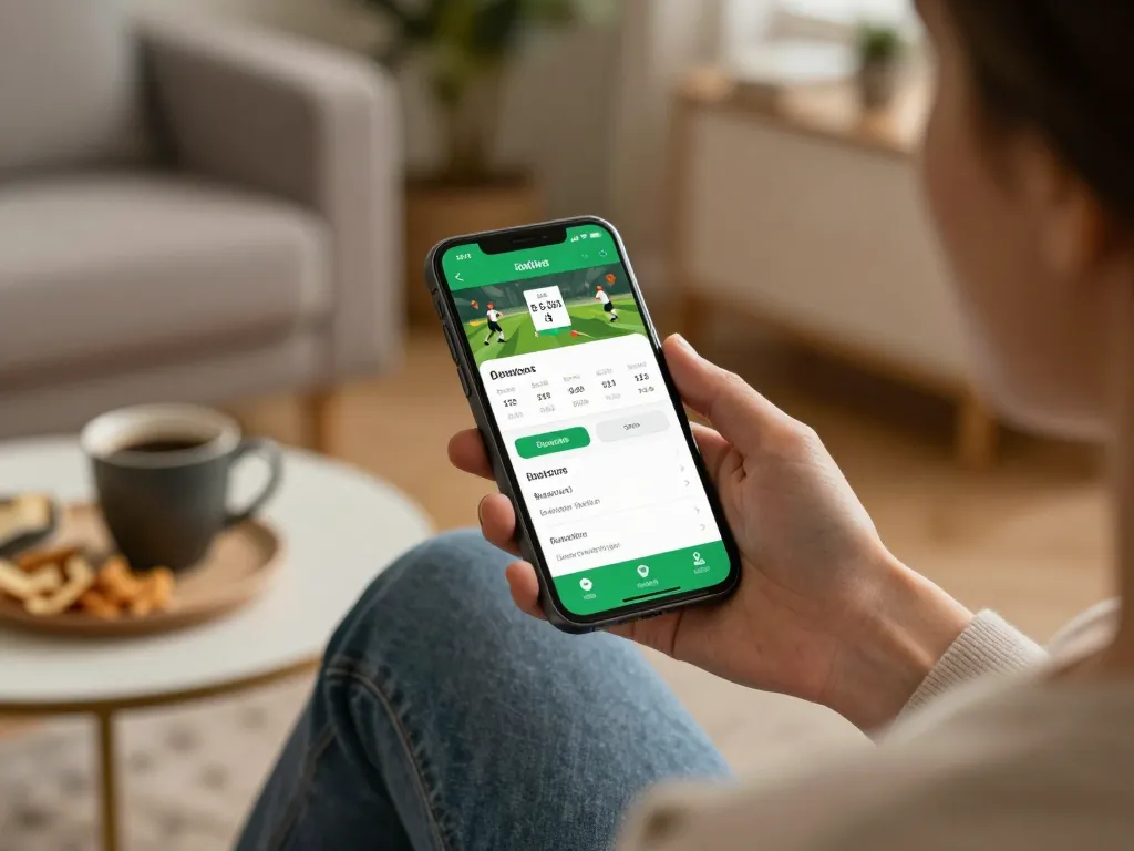 Engaging in sports betting on say88 mobile app from the comfort of home.