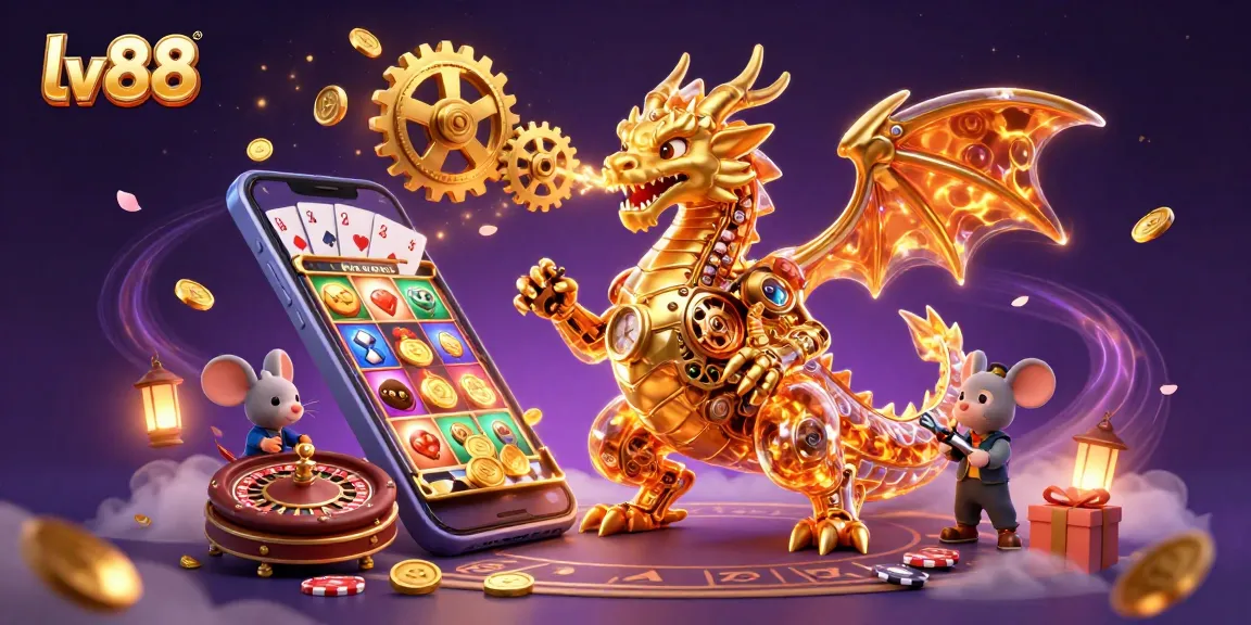 Experience thrilling action at lv88 with a golden dragon and exciting slot games.