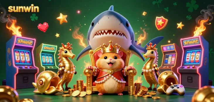 Experience sunwin's exciting casino games with a golden hamster king and dynamic gaming elements.