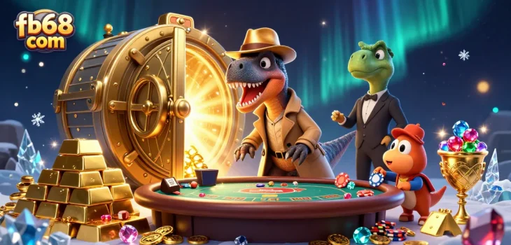 Experience thrilling blackjack action with fb68 com, featuring a velociraptor card counter, pit boss, and pickpocket.
