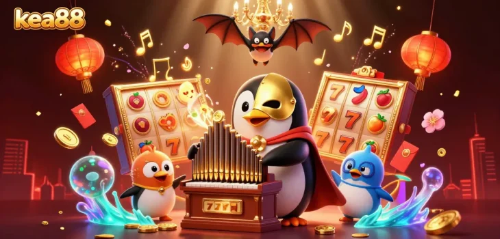 Experience winning strategies and jackpots at kea88 with this vibrant casino illustration.